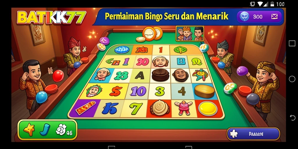 Tampilan screenshot utama BATIK77 dengan gameplay Bingo yang menarik.