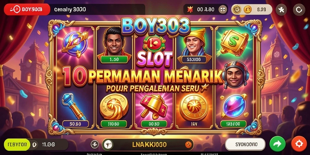 Screenshot utama BOY303 menampilkan gameplay menarik dari mesin slot.