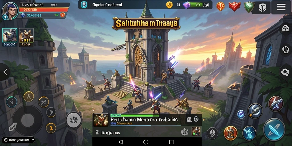 Gameplay menarik dari DAYA138 Tower Defense dengan menara dan musuh yang dinamis.
