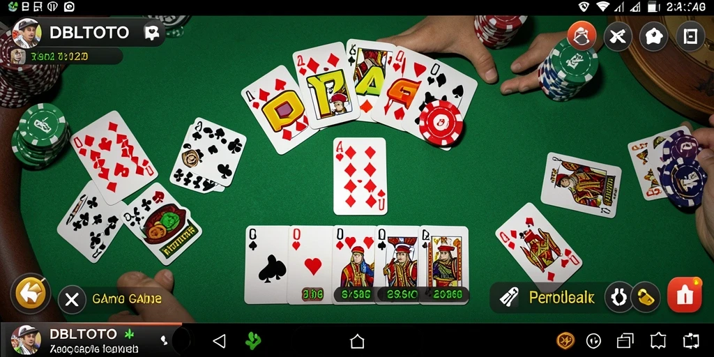 Gameplay seru Game Gaple DBLTOTO dengan teman.