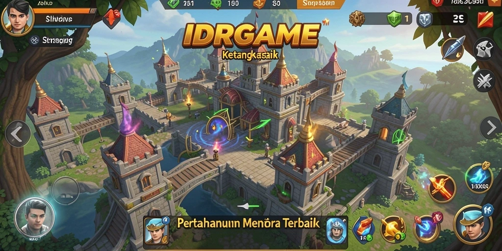 Gameplay menara pertahanan yang intens dan strategis.