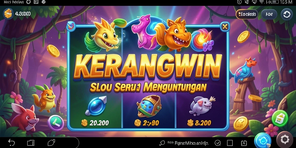 Tampilan luar biasa dari gameplay KERANGWIN yang menarik dan menegangkan.