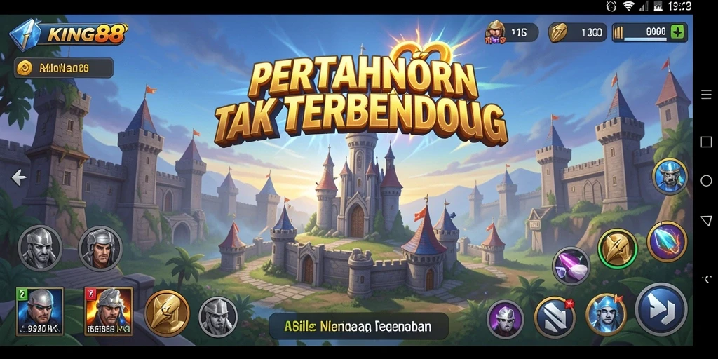 Tangkapan layar KING88 menunjukkan aksi seru dalam gameplay Tower Defense.