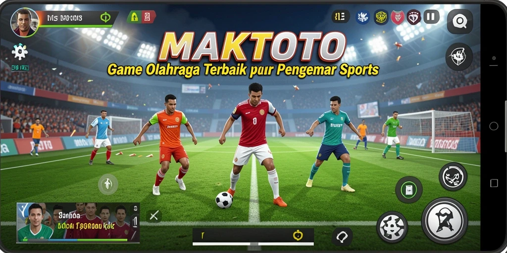 Tampilan gameplay seru di MAKTOTO dengan aksi olahraga yang mendebarkan.
