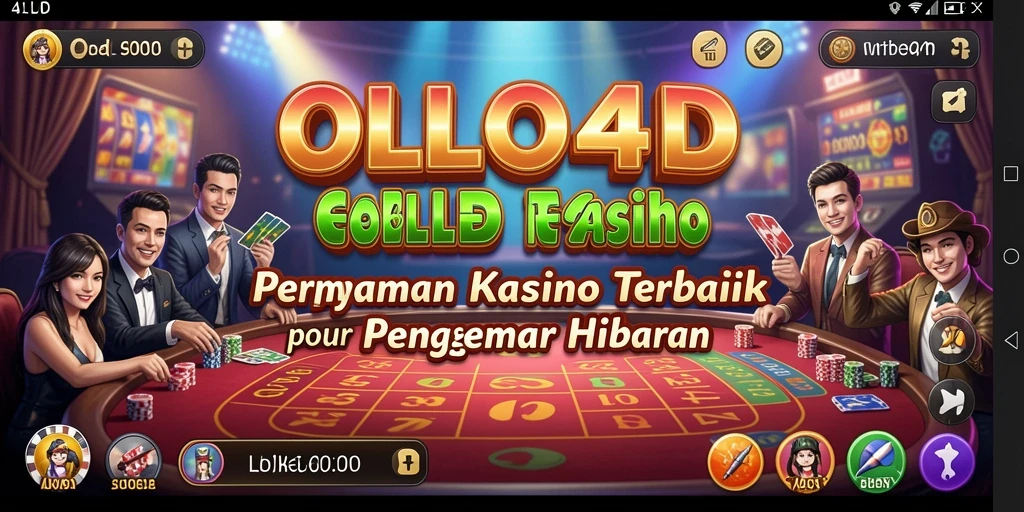 Tangkapan layar gameplay OLLO4D menampilkan momen menegangkan dalam permainan Kasino.