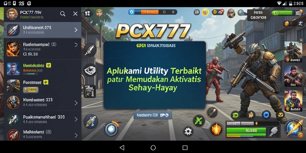 Tampilan antarmuka aplikasi PCX777 yang intuitif dan ramah pengguna.