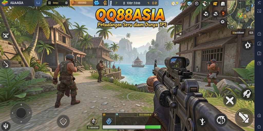 Tangkapan layar utama menampilkan aksi seru TPS dari QQ88ASIA.