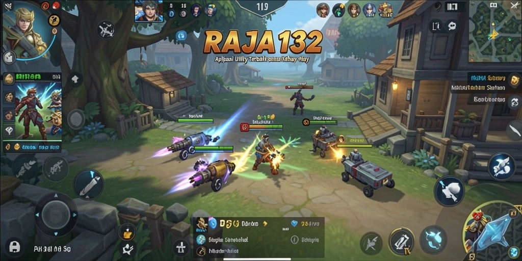 Tampilan antarmuka RAJA132 yang modern dan fungsional.