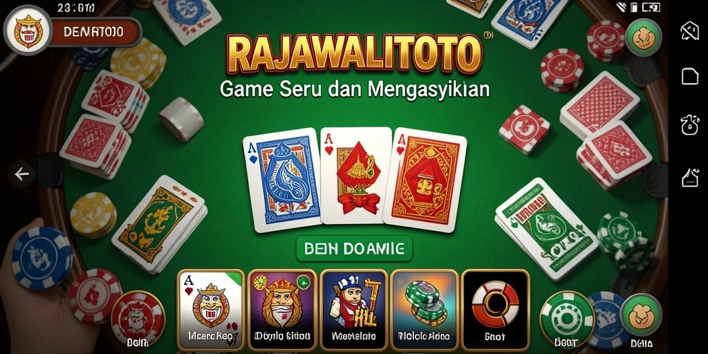 Tampilan menarik dari gameplay Domino di RAJAWALITOTO.