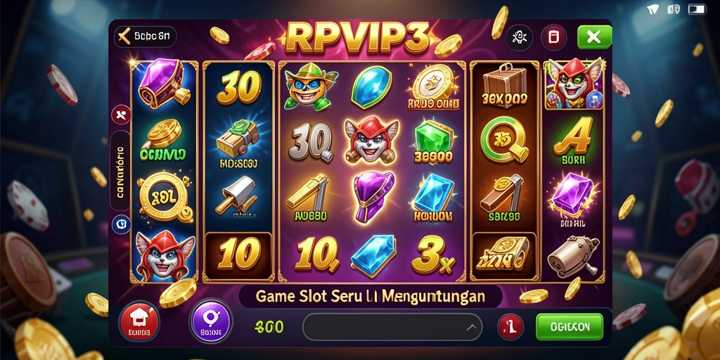 Gameplay menarik dari RPVIP3 dengan warna-warna cerah dan efek visual yang memukau.