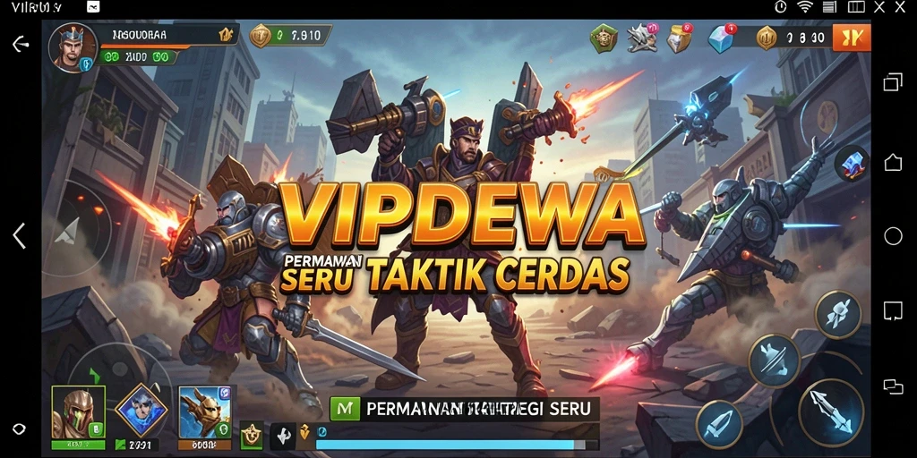 Screenshot gameplay VIPDEWA menampilkan aksi strategi yang mendebarkan.