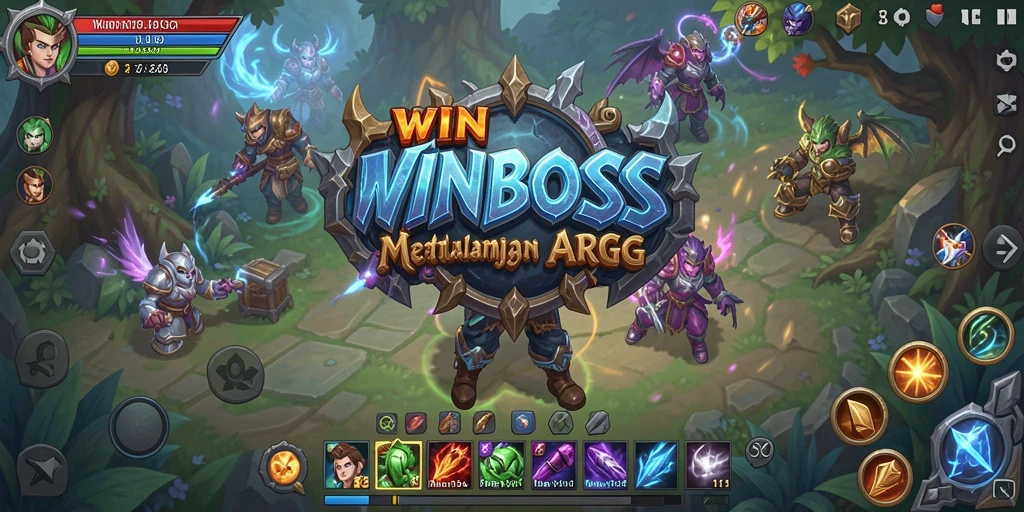 Tampilan gameplay <strong>WINBOSS</strong> yang epik dan penuh aksi.